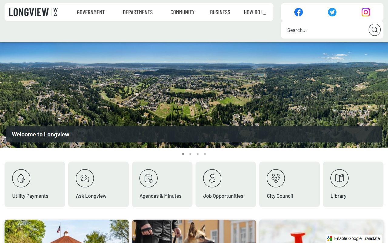 Longview 72 Hour Booking police department page