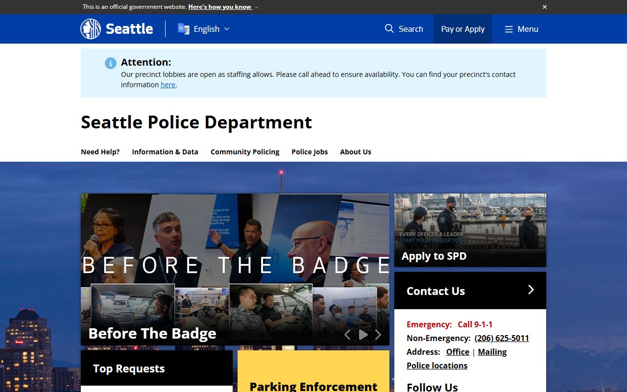 Seattle 72 Hour Booking police department